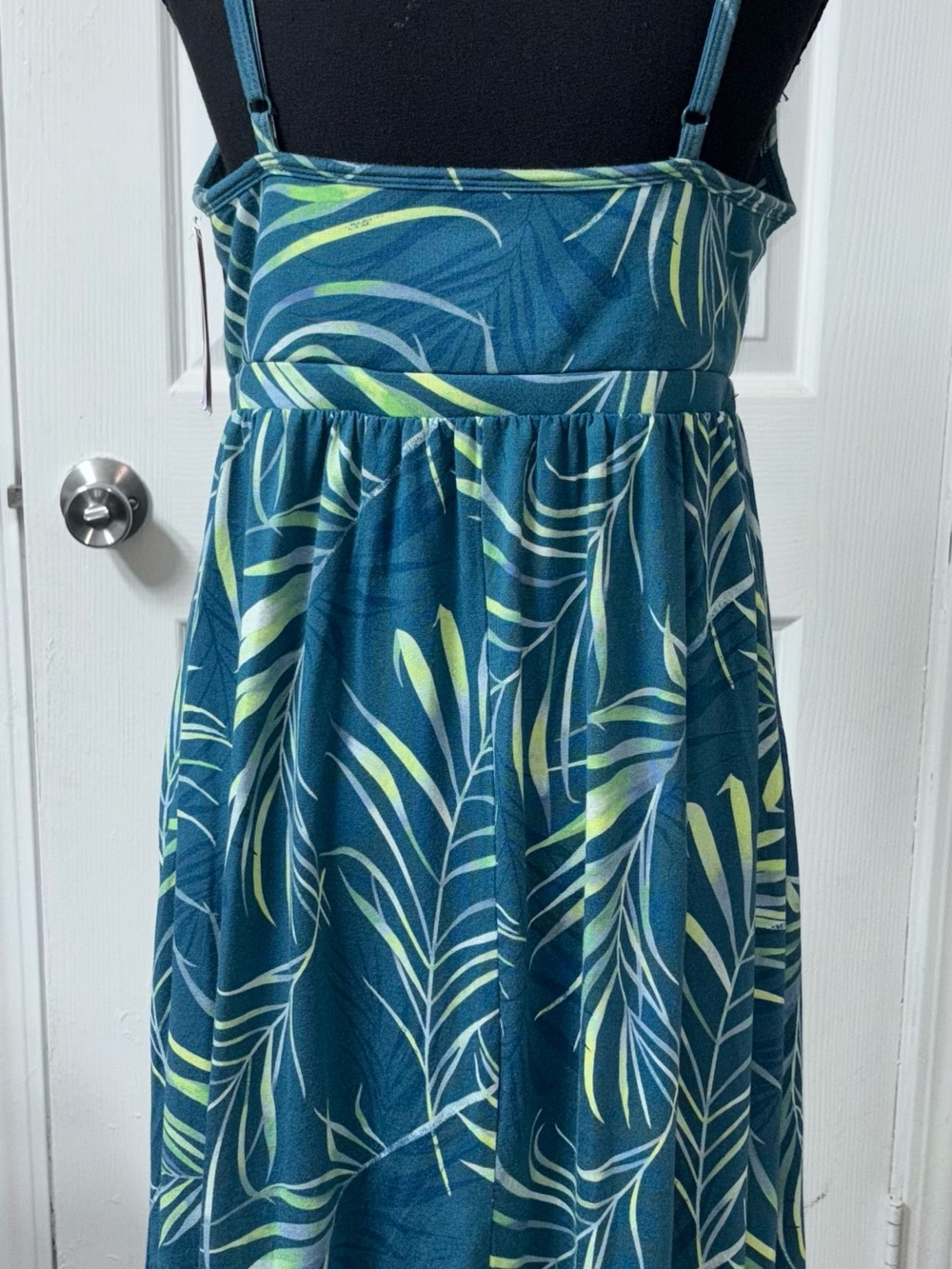 stars above Teal Dress with Lime Palm Print - Picture 3 of 5
